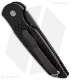 Pro-Tech TR-3 X1 Tactical Response Automatic Knife Fish Scale (3.5" Black) -Avokelavavat Sales Store protech tr 3 x1 black plain auto side