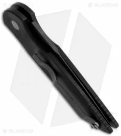 Pro-Tech Tactical Response TR-3 Automatic Knife W/Grooves (3.5" Black) BT 7 Pro-Tech Tactical Response TR-3 Automatic Knife W/Grooves (3.5" Black) BT -Avokelavavat Sales Store protech tr 3bt tactical response III black plain side