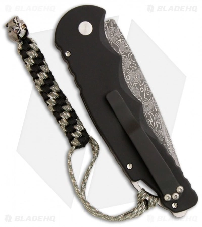 Pro-Tech Protech USN G4 TR-4 Skull Fireball Custom Automatic Knife (4" Damascus) 4 Pro-Tech Protech USN G4 TR-4 Skull Fireball Custom Automatic Knife (4" Damascus) - Image 2