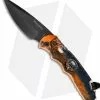 Pro-Tech TR-4 Skull Automatic Knife Lava Splash (4" Black) TR-4.64