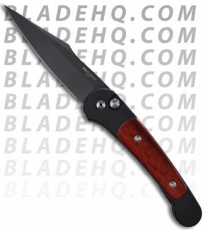 Pro-Tech Monaco Cocobolo Automatic Knife (Black PLN) 507-C 3 Pro-Tech Monaco Cocobolo Automatic Knife (Black PLN) 507-C