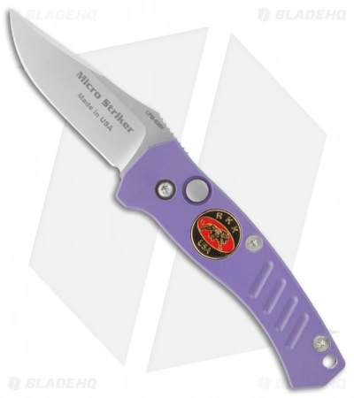Randall King Micro Striker Purple Automatic Knife (2" Bead Blast Plain) 3 Randall King Micro Striker Purple Automatic Knife (2" Bead Blast Plain)