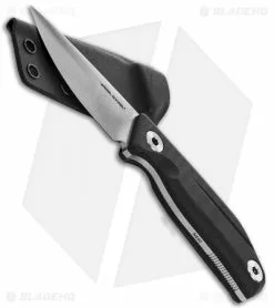 Real Steel Knives Real Steel CVX-80 Fixed Blade Knife Black G-10 (3" Satin) -Avokelavavat Sales Store real steel cvx 80 fixed blade black BHQ 113555 jr sheath