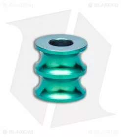 Richard Rogers Knives Barrel Lanyard Bead - Green Titanium