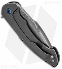 Barrett Custom Knives Rick Barrett Custom Fallout Flipper Knife (4.25" Hamon) -Avokelavavat Sales Store rick barrett custom fallout flipper plain side