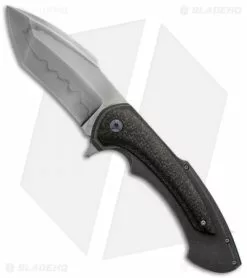 Barrett Custom Knives Rick Barrett Custom Toxic Fallout Flipper Knife LSCF (4" Hamon)