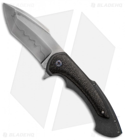 Barrett Custom Knives Rick Barrett Custom Toxic Fallout Flipper Knife LSCF (4" Hamon) 3 Barrett Custom Knives Rick Barrett Custom Toxic Fallout Flipper Knife LSCF (4" Hamon)