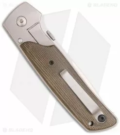 Bob Terzuola ATCF Knife Framelock Folder (3.875" Polished) 5 Bob Terzuola ATCF Knife Framelock Folder (3.875" Polished) -Avokelavavat Sales Store robert terzuola atcf ti frame lock green canvas micarta back