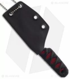 Sam Eddleman Wharncliffe Dashi Neck Knife Cord Wrap Red Rayskin (2" Plain) -Avokelavavat Sales Store sam eddleman 10 cord wrap ray skin sheath