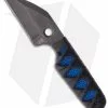 Sam Eddleman Wharncliffe Dashi Neck Knife Cord Wrap Blue Rayskin (2" Plain)