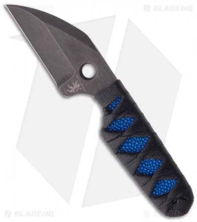 Sam Eddleman Wharncliffe Dashi Neck Knife Cord Wrap Blue Rayskin (2" Plain) 3 Sam Eddleman Wharncliffe Dashi Neck Knife Cord Wrap Blue Rayskin (2" Plain)