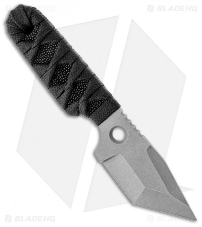 Sam Eddleman Dashi Gen 2 Tanto Neck Knife Cord Wrap Black Rayskin (2" Plain) 3 Sam Eddleman Dashi Gen 2 Tanto Neck Knife Cord Wrap Black Rayskin (2" Plain)