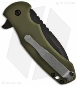 Sam Eddleman ESP Flipper Liner Lock Knife OD Green G-10 (3" Acid Wash) -Avokelavavat Sales Store sam eddlemen ikbs flipper g10 od green back