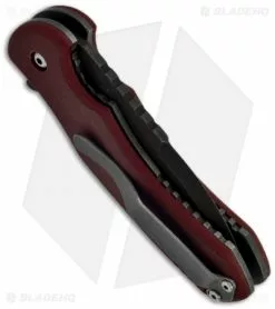 Sam Eddleman ESP Flipper Liner Lock Knife Red Micarta (3" Acid Wash) -Avokelavavat Sales Store sam eddlemen ikbs flipper red micarta side 1