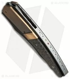 Corrie Schoeman D-TER Flipper Knife LSCF/Bronze (3.25" Hamon) -Avokelavavat Sales Store schoeman d ter hamon lscf bottom cm