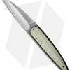 Corrie Schoeman Large Raindrop Liner Lock Knife Giraffe Bone (3.6" Satin)