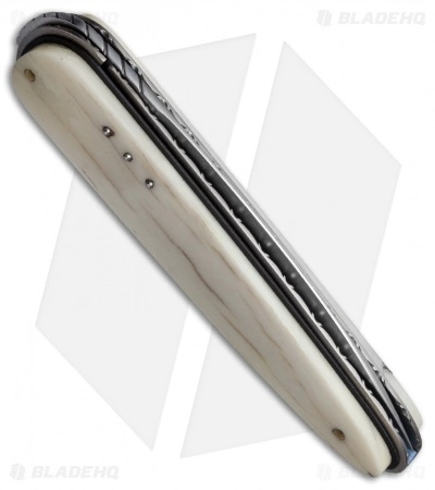 Corrie Schoeman Large Raindrop Liner Lock Knife Giraffe Bone (3.6" Satin) 5 Corrie Schoeman Large Raindrop Liner Lock Knife Giraffe Bone (3.6" Satin) - Image 3