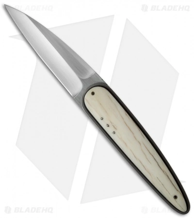 Corrie Schoeman Large Raindrop Liner Lock Knife Giraffe Bone (3.6" Satin) 3 Corrie Schoeman Large Raindrop Liner Lock Knife Giraffe Bone (3.6" Satin)