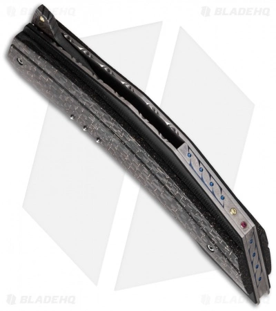 Corrie Schoeman Persian Flipper Knife LSCF (3.875" Damascus) 4 Corrie Schoeman Persian Flipper Knife LSCF (3.875" Damascus) - Image 2