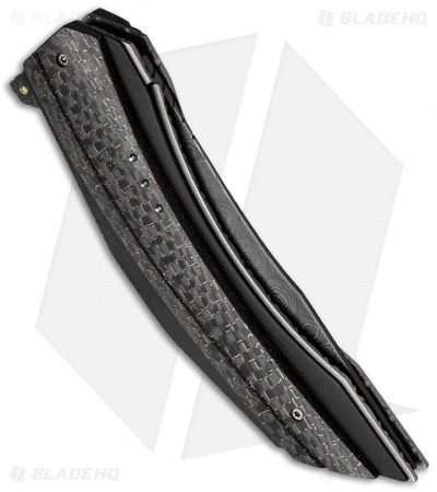 Corrie Schoeman Persian Flipper Knife LSCF (3.875" Damascus) 5 Corrie Schoeman Persian Flipper Knife LSCF (3.875" Damascus) - Image 3