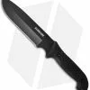 Schrade Frontier SCHF52 Fixed Blade Knife Black TPE (7" Black)