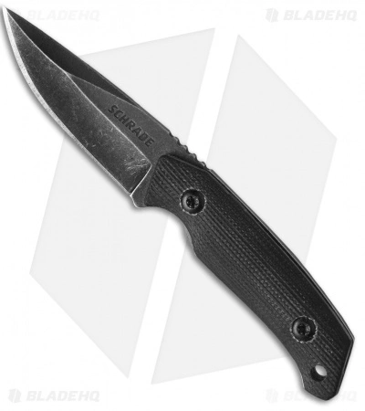 Schrade Mini Drop Point Neck Knife (2" Black SW) SCHF13SM 3 Schrade Mini Drop Point Neck Knife (2" Black SW) SCHF13SM