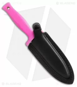 Schrade Fixed Blade Knife Small Boot Knife Pink TPE (3.6" Black Plain) SCHF19HPF -Avokelavavat Sales Store schrade schf19hp schf19hpf sheath 1