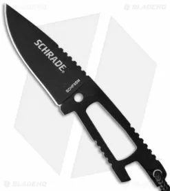 Schrade Mini Fixed Blade Neck Knife (2.1" Black) SCHF5SM