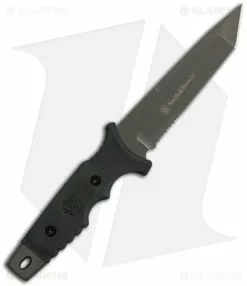 Smith & Wesson Tactical Tanto Fixed Blade Knife (5.25" Grey Serr) SW7S -Avokelavavat Sales Store smith wesson fixed sw7s