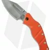 Sniper Bladeworks LPC Framelock Folder Orange Knife (3.75" Bead Blast Plain)