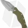 Sniper Bladeworks LPC Framelock Folder OD Green Knife (3.75" Bead Blast Plain)