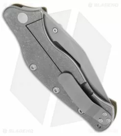 Sniper Bladeworks LPC Framelock Folder Black Knife (3.75" Bead Blast Plain) -Avokelavavat Sales Store sniper bladeworks folder lpc green side 5