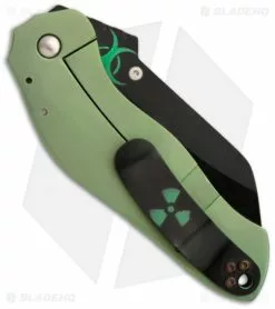 Sniper Bladeworks Toxic Mini DH Dark Hallow Framelock Folder (3.25" Black) 5 Sniper Bladeworks Toxic Mini DH Dark Hallow Framelock Folder (3.25" Black) -Avokelavavat Sales Store sniper bladeworks mini dh radioactive back