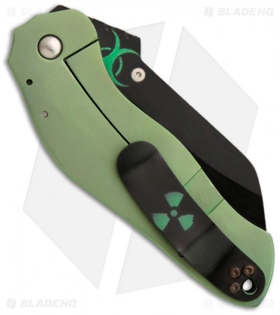 Sniper Bladeworks Toxic Mini DH Dark Hallow Framelock Folder (3.25" Black) 4 Sniper Bladeworks Toxic Mini DH Dark Hallow Framelock Folder (3.25" Black) - Image 2