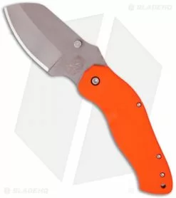 Sniper Bladeworks DH Dark Hallow Framelock Folder Orange G-10 (3.7" Plain)