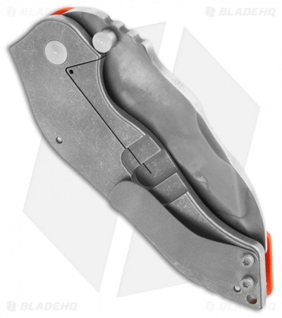 Sniper Bladeworks DMF Framelock Folder Orange G-10 Knife (3.5" Hamon) 4 Sniper Bladeworks DMF Framelock Folder Orange G-10 Knife (3.5" Hamon) - Image 2