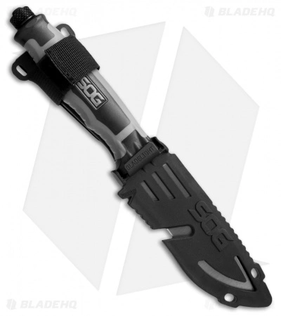 SOG Bladelight Fixed Blade Knife + Red LEDs (4.5" Black) BLT22K 4 SOG Bladelight Fixed Blade Knife + Red LEDs (4.5" Black) BLT22K - Image 2