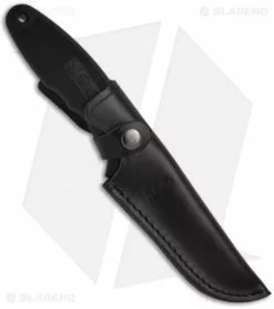 SOG Field Pup II Fixed Blade Knife (4.75" Black) FP-6 -Avokelavavat Sales Store sog field pup ii black fp6 l leather sheath