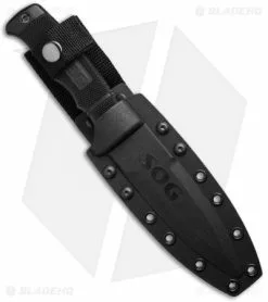 SOG Seal Pup Elite Fixed Knife W/ Kydex Sheath (4.85" TiNi Serr) E37T-K -Avokelavavat Sales Store sog seal pup elite e37t k kydex sheath