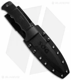 SOG Seal Pup Elite Fixed Knife W/ Kydex Sheath (4.85" Satin) E37-K -Avokelavavat Sales Store sog seal pup elite satin e37 k sheath