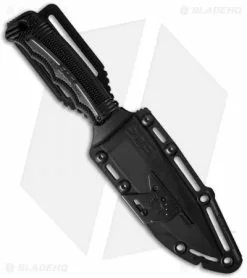 SOG Seal Strike Fixed Blade + Deluxe Sheath (4.875" TiNi Black Serr) SS1003 -Avokelavavat Sales Store sog seal strike ss1003 cp sheath cm