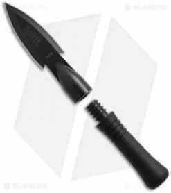 SOG Spirit Fixed Blade Knife + Nylon Sheath (4.25" Black) FS-01 -Avokelavavat Sales Store sog spirit fs01 n open