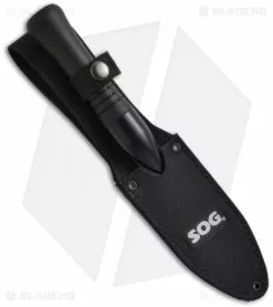 SOG Spirit Fixed Blade Knife + Nylon Sheath (4.25" Black) FS-01 -Avokelavavat Sales Store sog spirit fs01 n sheath