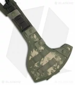 Ontario Knife Company Ontario OKC Spec Plus SP16 SPAX Tool Fixed Blade Axe FG/UC Sheath (8" Plain) -Avokelavavat Sales Store spec plus ontario knife hatchet sp 16 spax fg uc sheath camo sheath