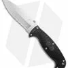 Spyderco Jumpmaster 2 Fixed Blade Knife Black FRN (4.5" Satin Serr) FB24SBK2