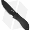 Spyderco Bill Moran Drop Point Fixed Blade Knife (3.88" Black Plain) FB02PBB