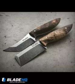 Stark Creations EDC Cleaver Fixed Blade Knife Spalted Koa (2.625" Two-Tone) -Avokelavavat Sales Store stark creations edc cleaver splated koa BHQ 51314 persian tanto koa wood BHQ 51313 dl