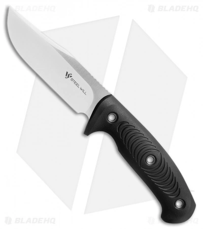Steel Will Knives Steel Will Roamer Fixed Blade Knife Black TPE (4.5" Satin) R315-1BK 3 Steel Will Knives Steel Will Roamer Fixed Blade Knife Black TPE (4.5" Satin) R315-1BK