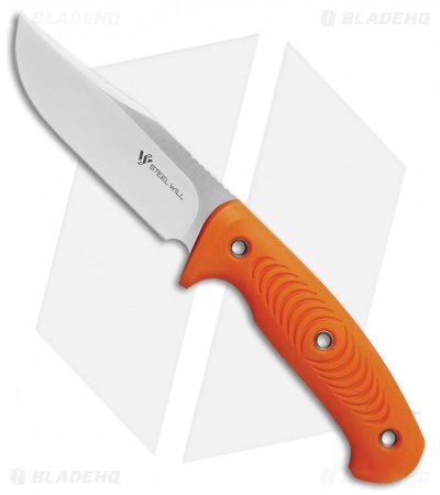 Steel Will Knives Steel Will Roamer Fixed Blade Knife Orange TPE (4.5" Satin) R315-1OR 3 Steel Will Knives Steel Will Roamer Fixed Blade Knife Orange TPE (4.5" Satin) R315-1OR
