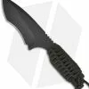 Strider Knives Strider EBDB Knife W/ OD Green Cord Wrap (4.12" Black Plain)